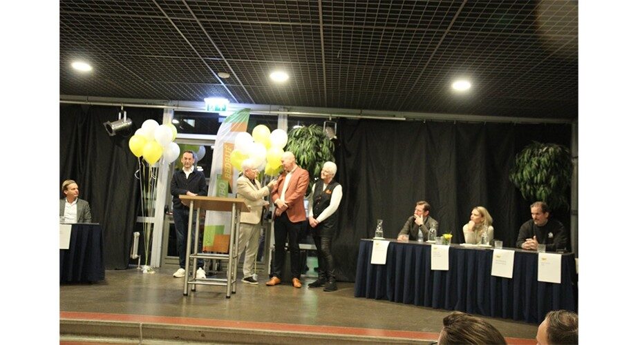 Paul Fok aan het woord tijdens het debat.