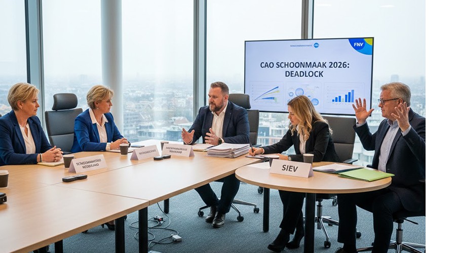 Zo zou de toekomst van de Cao-onderhandelingen er uit moeten zien. (De betrokken personen zijn overigens enkel ter illustratie en zijn fictief)