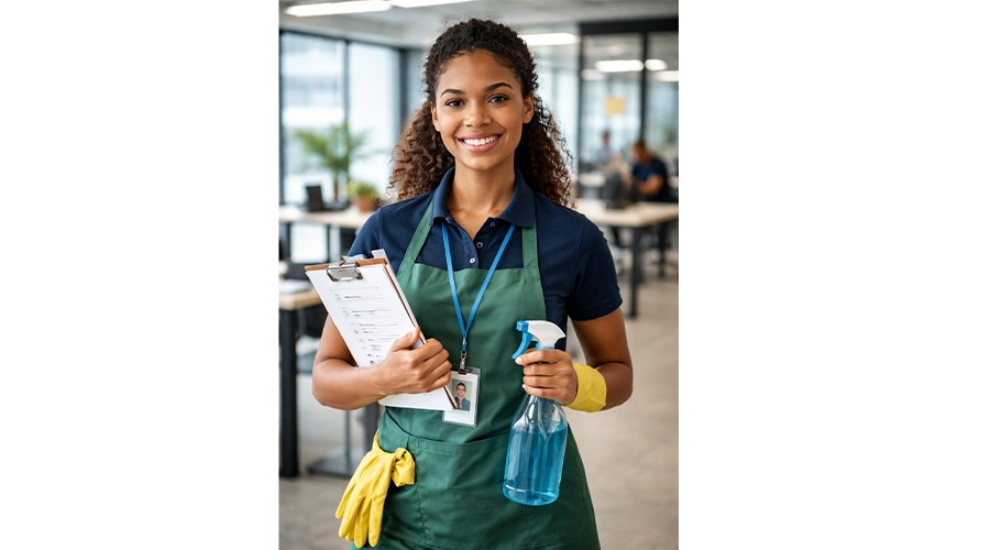 Een foto ter illustratie van een jonge talentvolle medewerker in de facilitaire branche.
