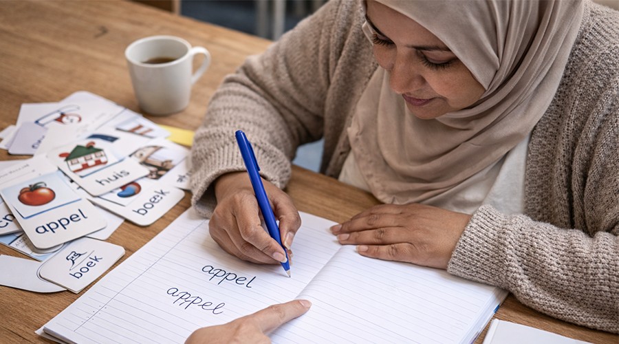 Foto ter illustratie.