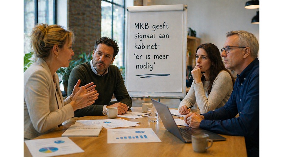 Foto ter illustratie va een bijeenkomst van schoonmaak-ondernemers.