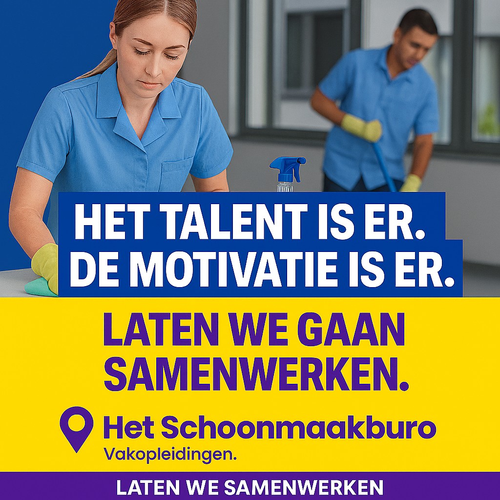 Het Schoonmaakburo laten we samenwerken